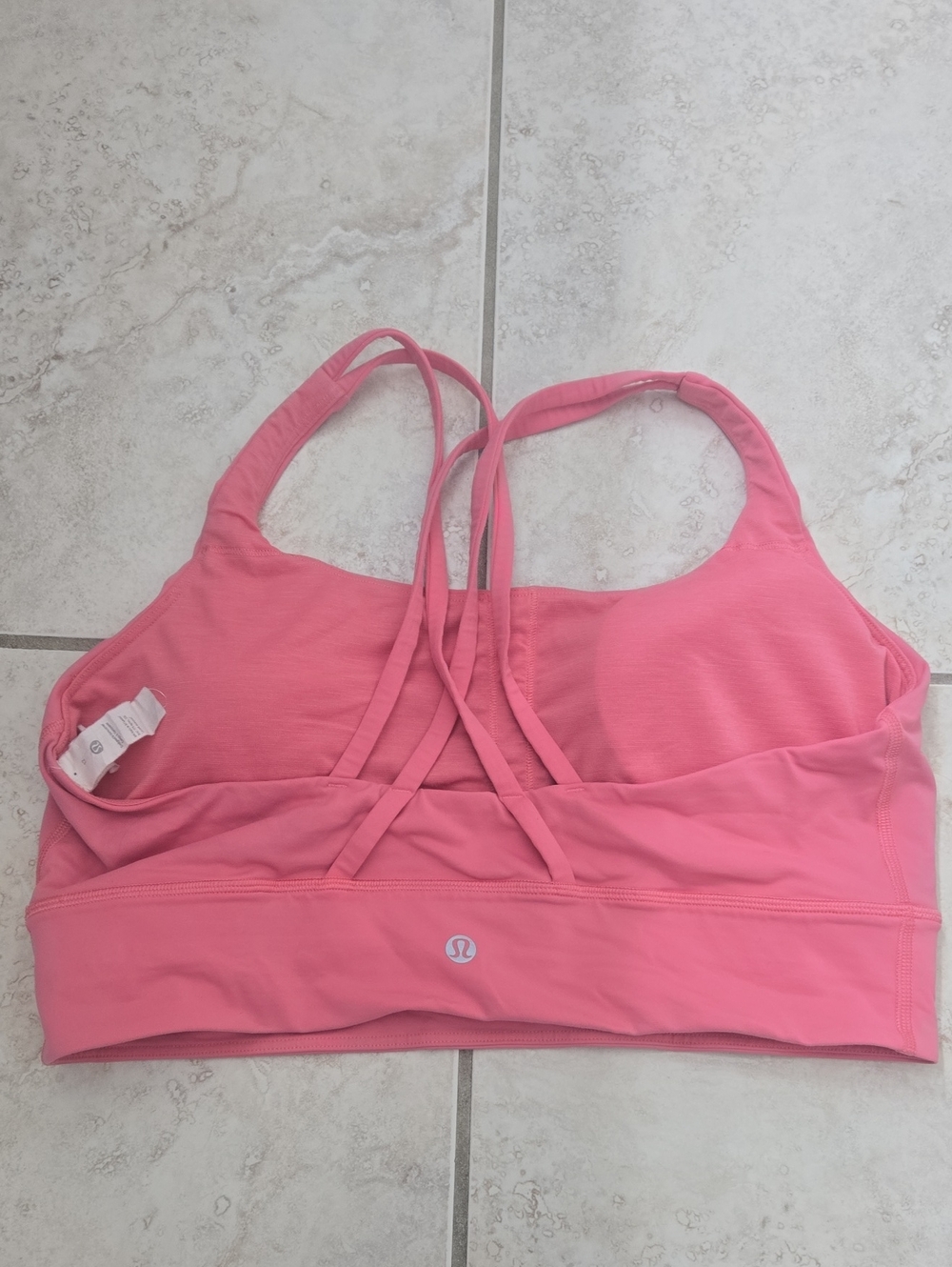 lululemon athletica Pink Crisscross Back Sports Bra